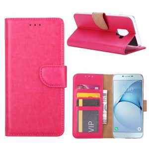Hoesje geschikt voor Samsung Galaxy A8 (2018) - Bookcase Roze - portemonnee hoesje