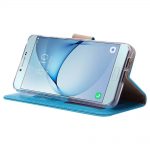 Hoesje geschikt voor Samsung Galaxy A8 (2018) - Bookcase Turquoise- portemonnee hoesje