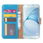 Hoesje geschikt voor Samsung Galaxy A8 (2018) - Bookcase Turquoise- portemonnee hoesje