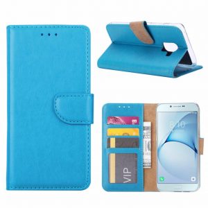 Hoesje geschikt voor Samsung Galaxy A8 (2018) - Bookcase Turquoise- portemonnee hoesje