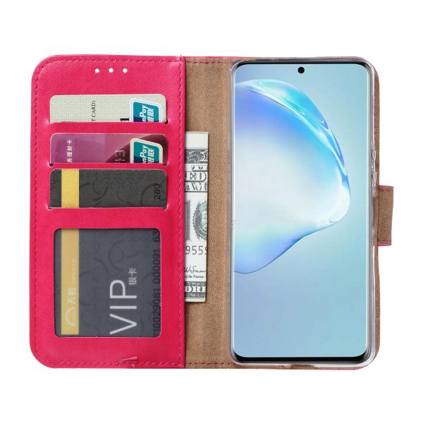 Hoesje geschikt voor Samsung Galaxy S20 - Bookcase Roze- portemonnee hoesje