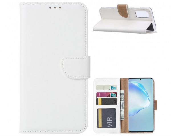 Hoesje geschikt voor Samsung Galaxy S20 Ultra - Bookcase Wit - portemonnee hoesje