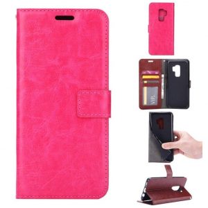 Hoesje geschikt voor Samsung Galaxy S9 Booktype / Portemonnee TPU Lederen Hoesje Roze