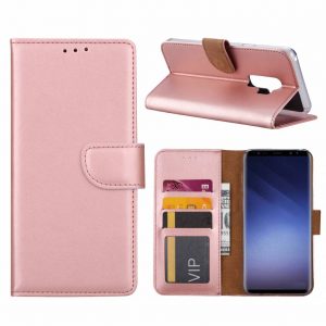 Hoesje geschikt voor Samsung Galaxy S9+ Portemonnee hoesje - Rose Gold