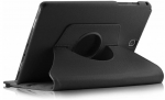 Hoesje geschikt voor Samsung Galaxy Tab A 9.7 T550 Hoes Cover 360 graden draaibare Case zwart
