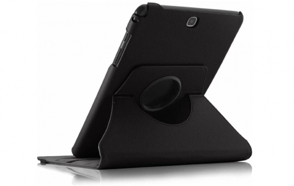 Hoesje geschikt voor Samsung Galaxy Tab A 9.7 T550 Hoes Cover 360 graden draaibare Case zwart