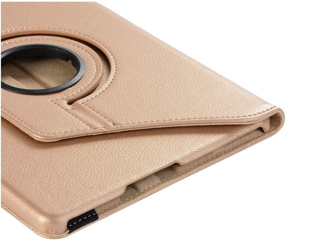 Hoesje geschikt voor Samsung Galaxy Tab A7 (2020) 10.4 inch - Draaibare Tablet Case met Standaard - Goud