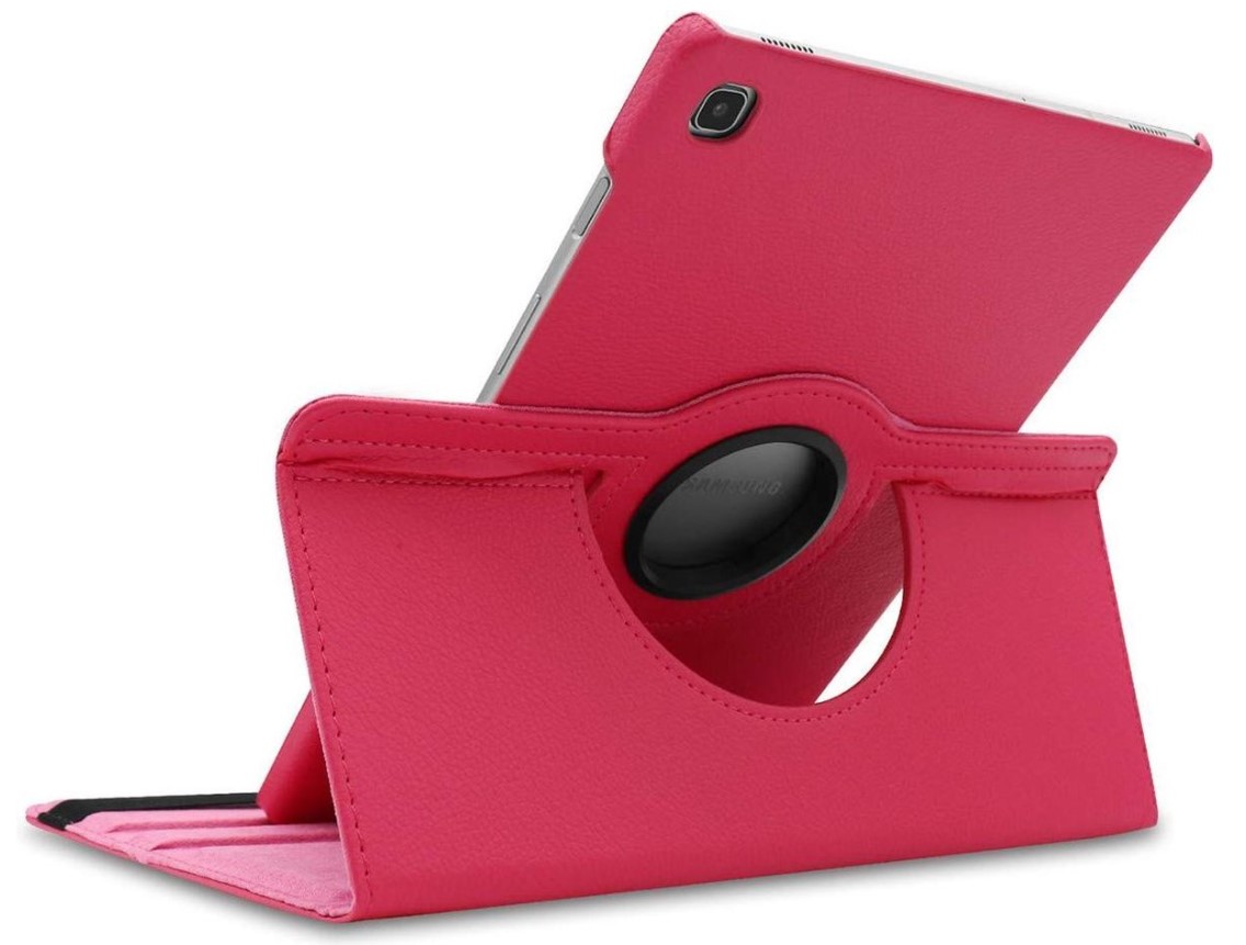 Hoesje geschikt voor Samsung Galaxy Tab A7 (2020) 10.4 inch - Draaibare Tablet Case met Standaard - Roze