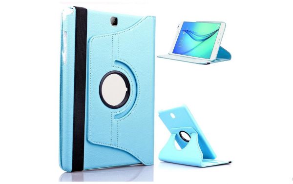 Hoesje geschikt voor Samsung Galaxy Tab S2 8.0 inch (SM-T710 / T715)Tablet Case met 360 graden draaistand cover hoesje - Lichtblauw