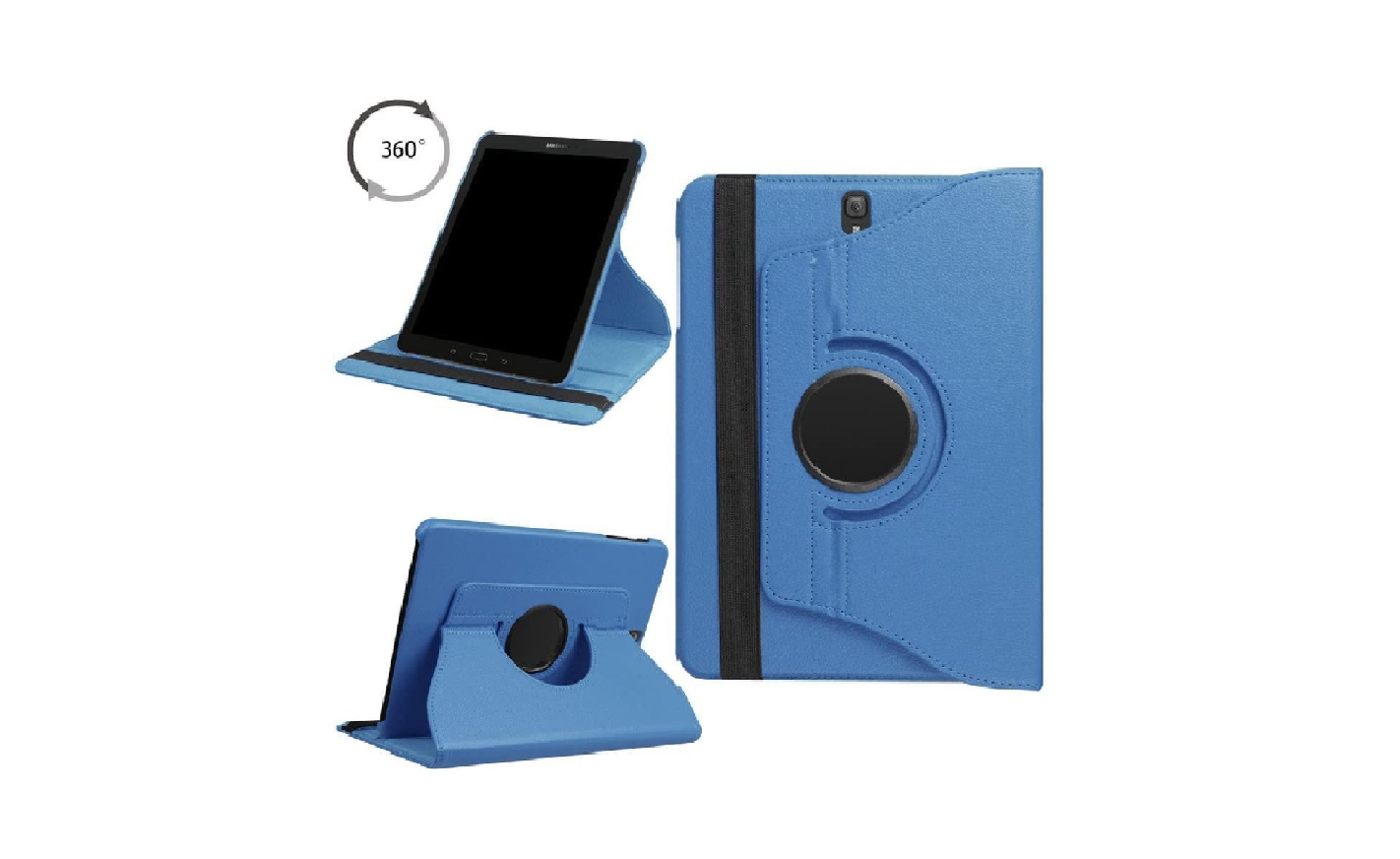 Hoesje geschikt voor Samsung Galaxy Tab S2 9,7 inch T810 T815 Draaibaar Hoesje - Lichtblauw