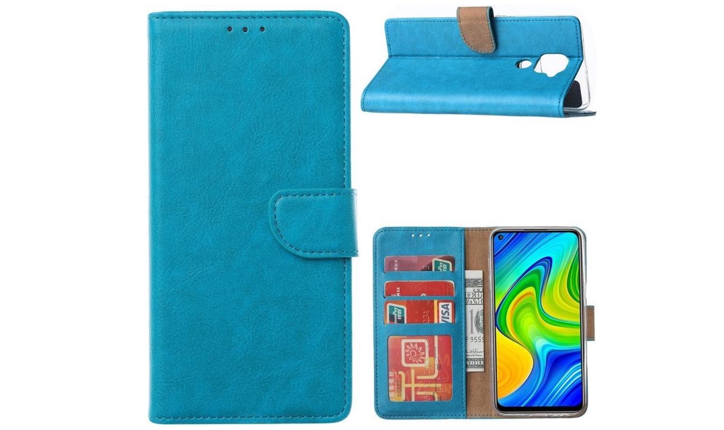 Hoesje geschikt voor Xiaomi Redmi Note 9 - Bookcase Turquoise - portemonnee hoesje