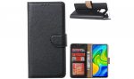 Hoesje geschikt voor Xiaomi Redmi Note 9 - Bookcase Zwart - portemonnee hoesje