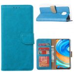 Hoesje geschikt voor Xiaomi Redmi Note 9 Pro / 9S - Bookcase Turquoise - portmonnee hoesje
