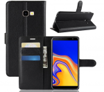 LuxeBass Bookcase geschikt voor Samsung Galaxy J4+ (2018) - Zwart