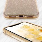 LuxeBass Hoesje geschikt voor iPhone 11 Pro Max - Glitter Siliconen - Goud