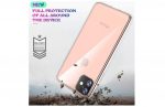 LuxeBass hoesje geschikt voor iPhone 12 Pro Hoesje Transparant TPU Siliconen Soft Case + 2X Tempered Glass Screenprotector
