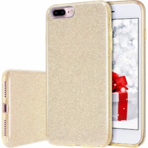 LuxeBass hoesje geschikt voor iPhone 7/8 SE (2020) - Glitter Siliconen - Goud