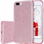 LuxeBass hoesje geschikt voor iPhone 7/8 SE (2020) - Glitter Siliconen - Roze