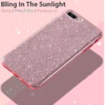 LuxeBass hoesje geschikt voor iPhone 7/8 SE (2020) - Glitter Siliconen - Roze