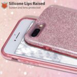 LuxeBass hoesje geschikt voor iPhone 7/8 SE (2020) - Glitter Siliconen - Roze