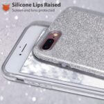 LuxeBass hoesje geschikt voor iPhone 7/8 SE (2020) - Glitter Siliconen - Zilver