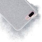 LuxeBass hoesje geschikt voor iPhone 7/8 SE (2020) - Glitter Siliconen - Zilver