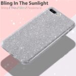 LuxeBass hoesje geschikt voor iPhone 7/8 SE (2020) - Glitter Siliconen - Zilver
