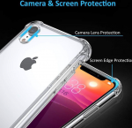 Hoesje geschikt voor iPhone XR Rugged Transparante TPU Back Cover Hoesje