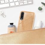 LuxeBass hoesje geschikt voor Samsung Galaxy A21S - Glitter Siliconen - Goud