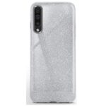 LuxeBass hoesje geschikt voor Samsung Galaxy A50 / A50S - Glitter Siliconen - Zilver