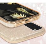 LuxeBass hoesje geschikt voor Samsung Galaxy A51 - Glitter Siliconen - Goud