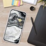 LuxeBass hoesje geschikt voor Samsung Galaxy A51 - Glitter Siliconen - Zilver