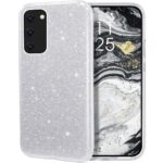 LuxeBass hoesje geschikt voor Samsung Galaxy A51 - Glitter Siliconen - Zilver