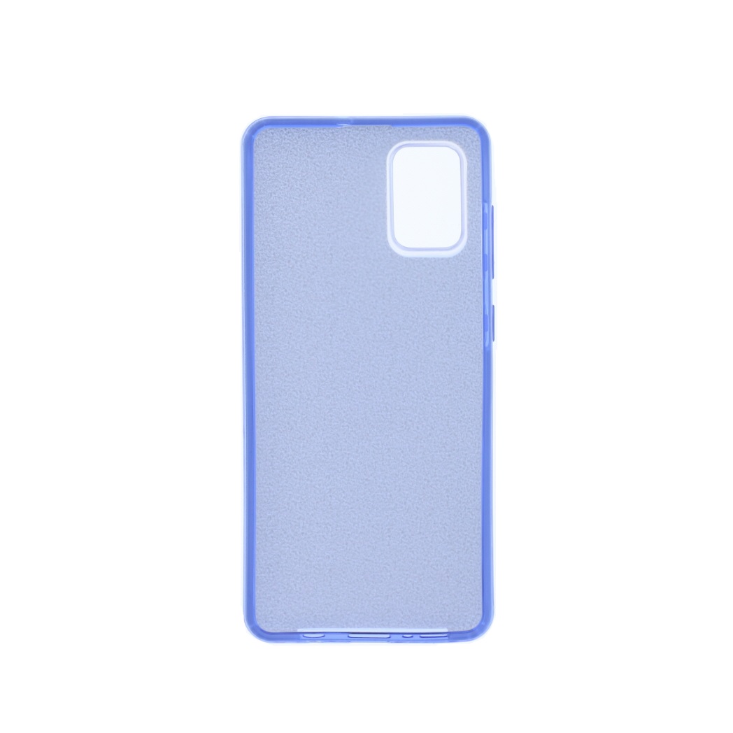 LuxeBass hoesje geschikt voor Samsung Galaxy A71 - Glitter Siliconen - Blauw