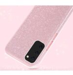 LuxeBass hoesje geschikt voor Samsung Galaxy A71 - Glitter Siliconen - Roze