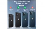 LuxeBass hoesje geschikt voor Zwarte iPhone 12 Pro TPU Siliconen Soft Case + 2X Tempered Glass Screenprotector