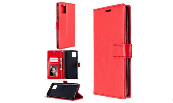 Hoesje geschikt voor Oppo A52 / A72 / A92 hoesje book case Rood
