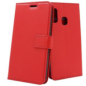 Hoesje geschikt voor Samsung Galaxy A40 - Bookcase Rood - portemonee hoesje