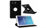 Tablet hoesje 360 graden draaibaar geschikt voor Samsung Galaxy Tab E 9,6 inch Tab E T560 / T561 - Zwart