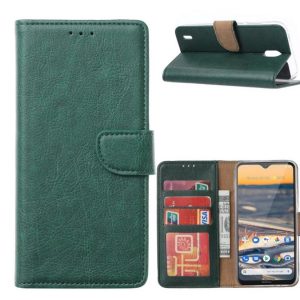 Hoesje geschikt voor Nokia 1.3 - Bookcase Groen - portemonnee hoesje