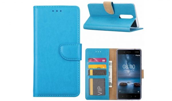 Hoesje geschikt voor Nokia 6.1 (2018) - Bookcase Turquoise  - portemonnee hoesje