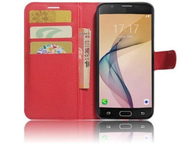 Hoesje geschikt voor Samsung Galaxy A5 2017 - Bookcase Rood - portemonnee hoesje