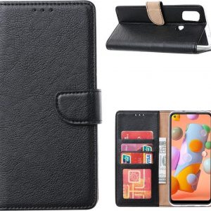 Hoesje geschikt voor Samsung Galaxy S7 - Bookcase Zwart - portemonnee hoesje