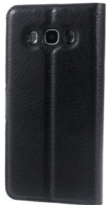 LuxeBass Bookcase geschikt voor Samsung Galaxy J5 (2016 - Zwart