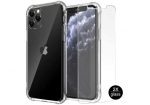 LuxeBass hoesje geschikt voor iPhone 12 Pro Hoesje Anti-Shock TPU Siliconen Soft Case + 2X Tempered Glass Screenprotector