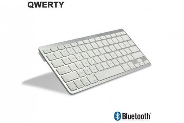 Draadloos Toetsenbord - Wireless Keyboard - Bluetooth - Zilver