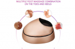 Elektrische Voet Massager Infrarood Verwarming Shiatsu Kneed Roller Lederen Voeten Massage