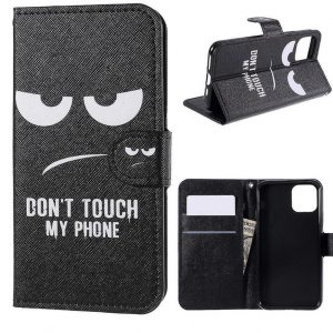 Hoesje geschikt voor iPhone 11 Pro Max - Bookcase hoesje - Don't Touch My Phone