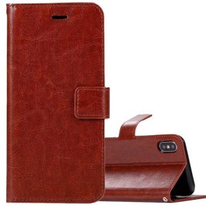 Hoesje geschikt voor iPhone XR - Bookcase Bruin - portemonnee hoesje