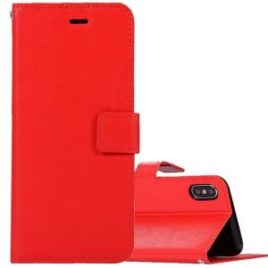 Hoesje geschikt voor iPhone XR - Bookcase Rood - portemonnee hoesje